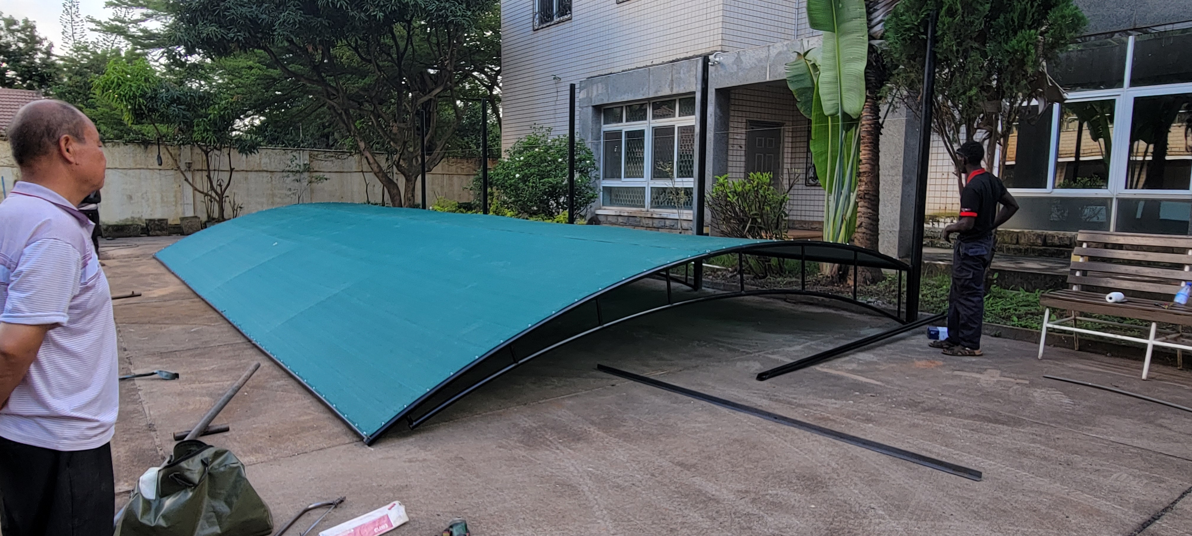 Car shade installation Bweyogerere Kampala